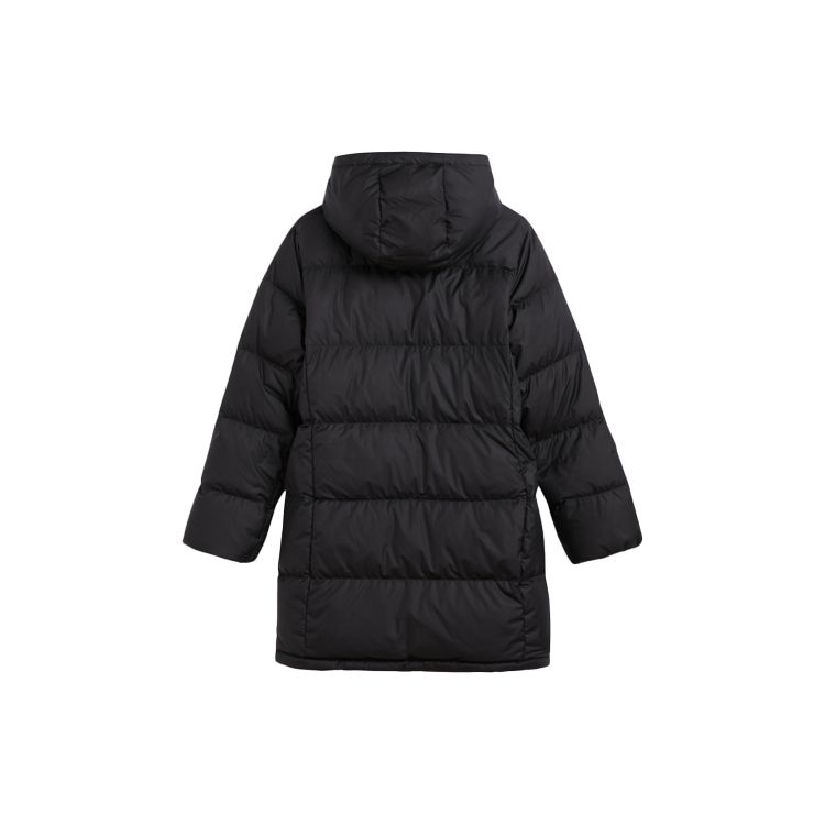 Levis Solid Color Hooded Long Sleeve Drawstring Down Jacket Women outerwear Black A0683-0000