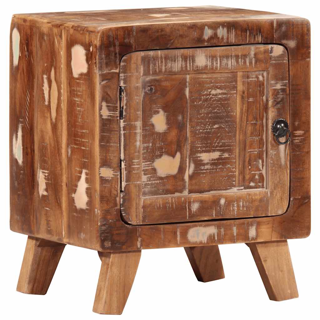 Nachttisch 40 x 32 x 46 cm Massives Altholz