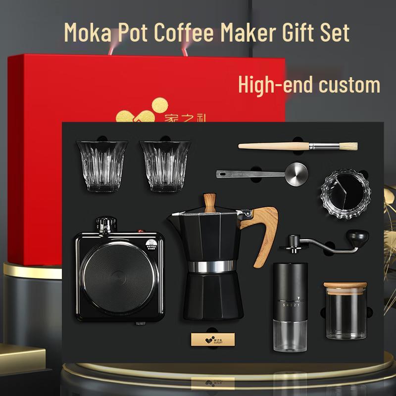 

Black 10-Piece Moka Pot & Insulated Tumbler Gift Set