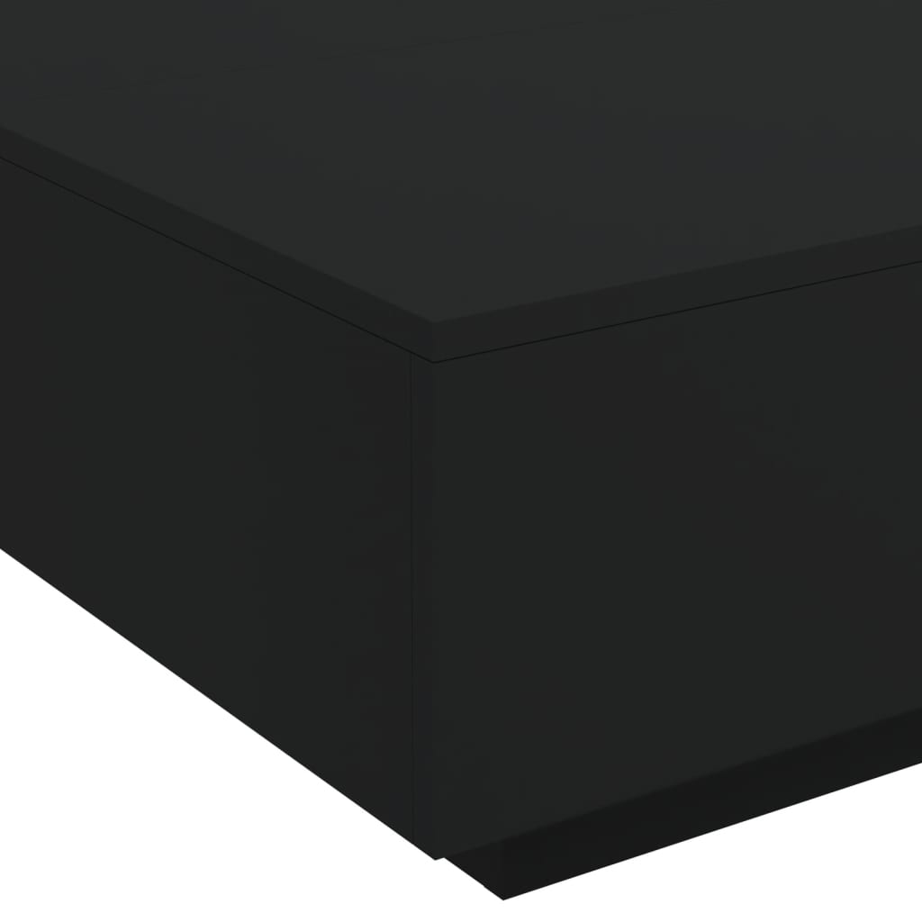 LED Coffee Table Black 80x80x31 cm