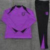 Adult National Team Soccer Training Jerseys Long Sleeve Half Zip Cotton Blend Sports Wear