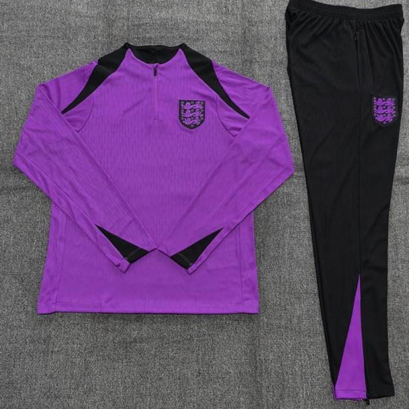Adult National Team Soccer Training Jerseys Long Sleeve Half Zip Cotton Blend Sports Wear