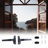 Thickened Open Door Window Handle With Lock Aluminum Alloy Window Lock Handle Black/White Right/Left Hand Hardware