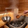 Essential Oil Bowl Stainless Steel Sauna Oil Cup Sauna Aromatherapies Bowl Oil Cup Holder with Wood Plate and Screws