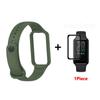 Fashion Silicone WatchStrap For Huami Amazfit Band 7 SmartWatch Band Bracelet Wristband For Amazfit band7 Strap Buckle +film