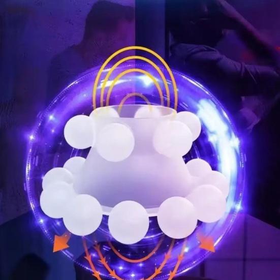 Men Delay Ring with 3 Layer Silicone Beads Anti-slip Lock Ring for Extended Intimacy