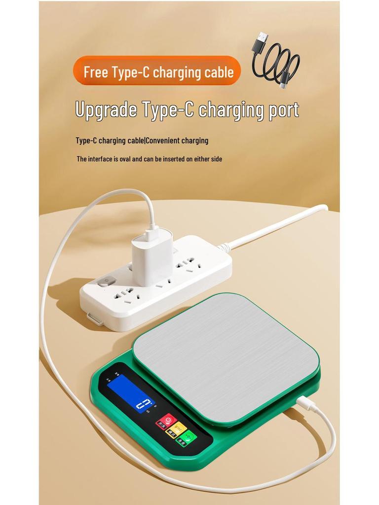 Balance de Cuisine Étanche en Acier Inoxydable de Haute Précision, Capacité 10 kg