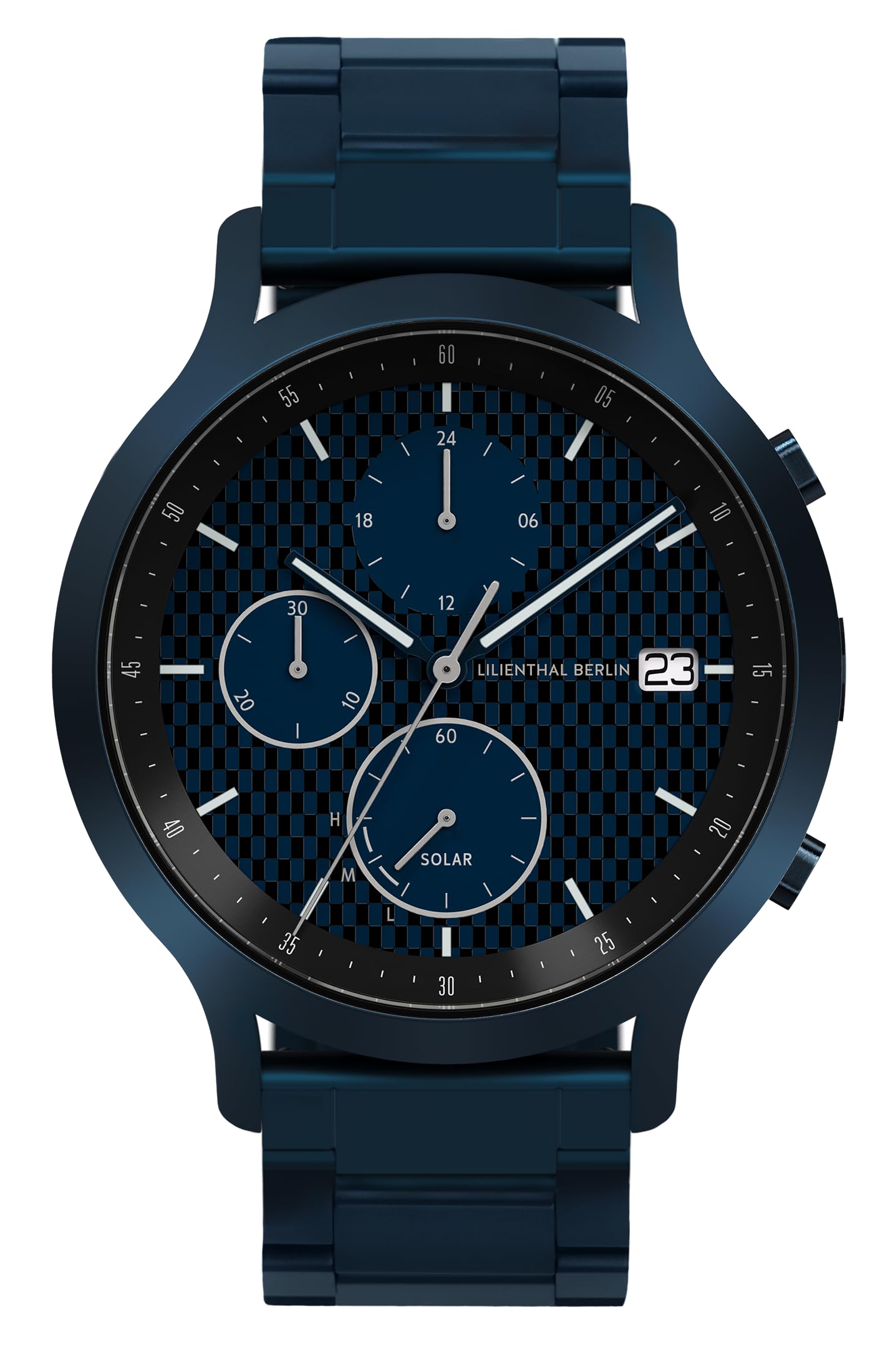 

Watch Solar Chronograph Date Limited Made in Germany Blue [Lillianthal Berlin] C01-LE-SLR-2-B040E Men s