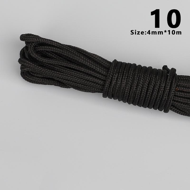 

10M Thicken Nylon Rope 4/6/8Mm Non-Slip Wear-Resistant Strong Braided for DIY Clothesline Lanyard Dog Collar Camping Tent