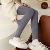 Coral Fleece Sleep Bottoms Women Winter Thicken Warm Skinny Casual Plus Velvet Sleepwear Ankle-length Trousers Simple Cozy Daily