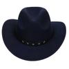 Western Cowboy Top Hat Spring And Autumn New Jazz Hat Big Brim Pentagram Belt Accessories Felt Hat Men And Women