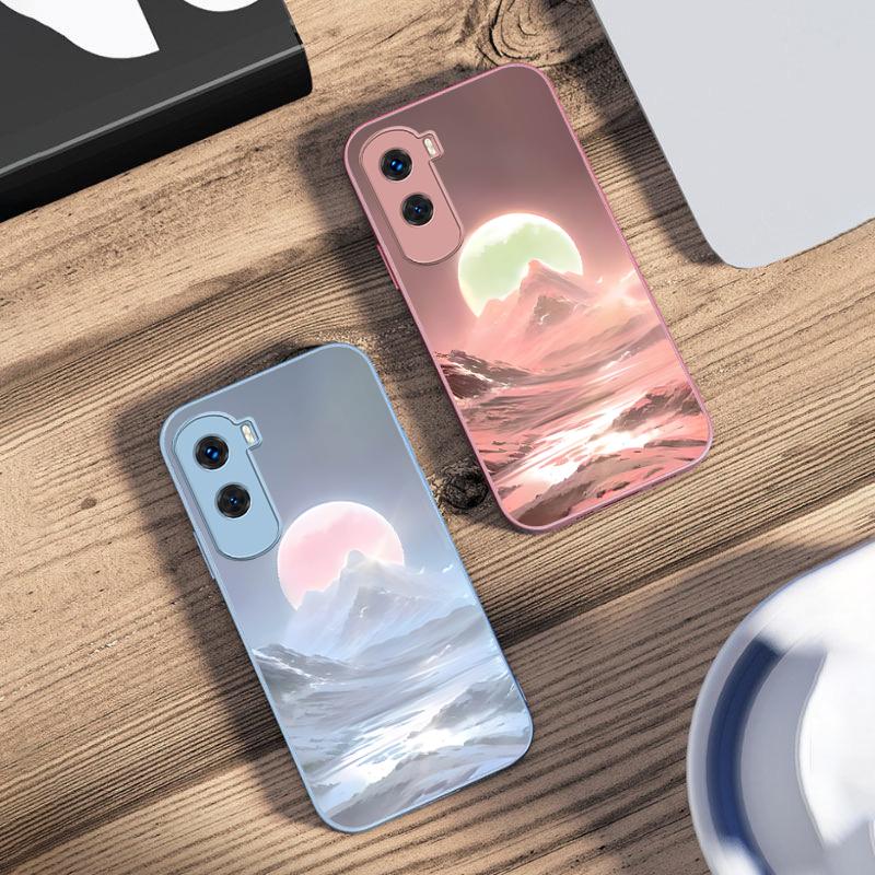 Mountain And River Day For Honor 200 90 8X 9X Pro Lite P50 P40 Nova 10 11i P60 Magic4 6 Mate 20 50 Tempered Glass Phone Case