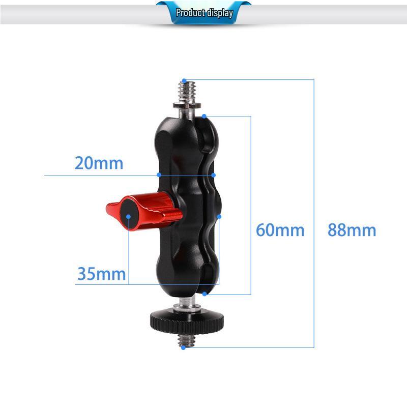 In-Stock Universal Metal Double Ball Head Mini Arm & Strong Crab Claw Clip Holder