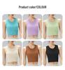 Women's Shockproof Yoga Tank: Wearable One-Piece Fitness & Pilates Bra Top