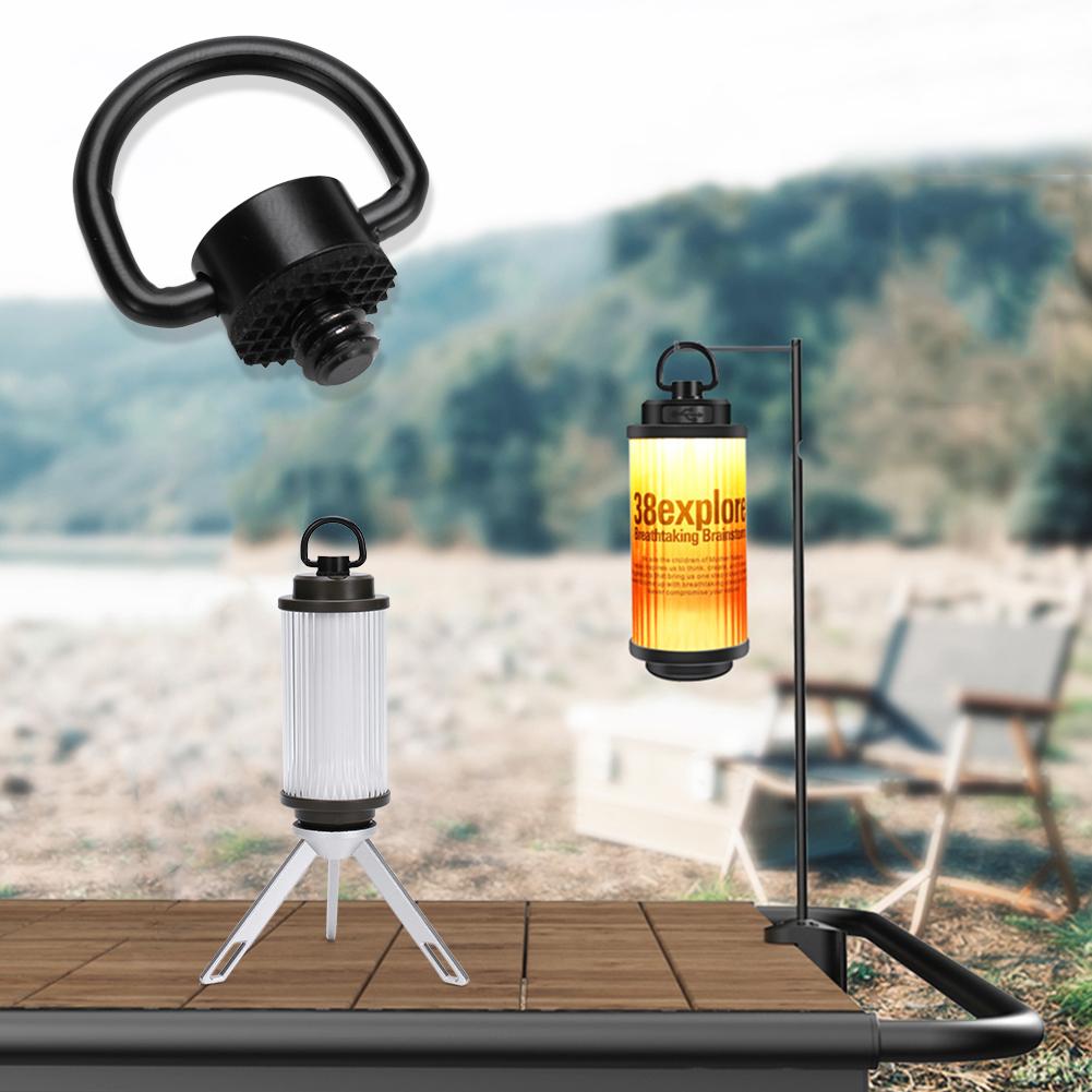 Torch Light Hook Stainless Steel Tent Pole Lamp Holder Lightweight Multi-function Outdoor Hiking Fishing Tools for KT-38 GZ Lamp