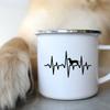 Emaille-Kaffeetasse mit der Aufschrift „I Love Dackel Dog“, für Camping, Picknick, Lagerfeuer, Party, Bier, Saft, Cola, Tassen für die Reise im Freien, Kakao, Wasserbecher