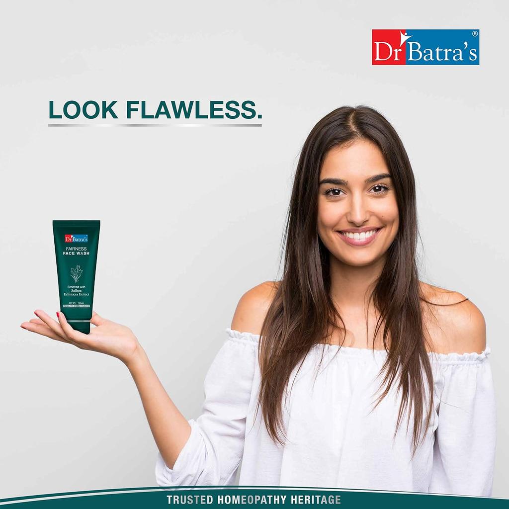 Dr. Batra's Fairness Face Wash For Natural Glow And Even Tone, Gentle Daily Cleanser For Healthy Looking Skin 100 G