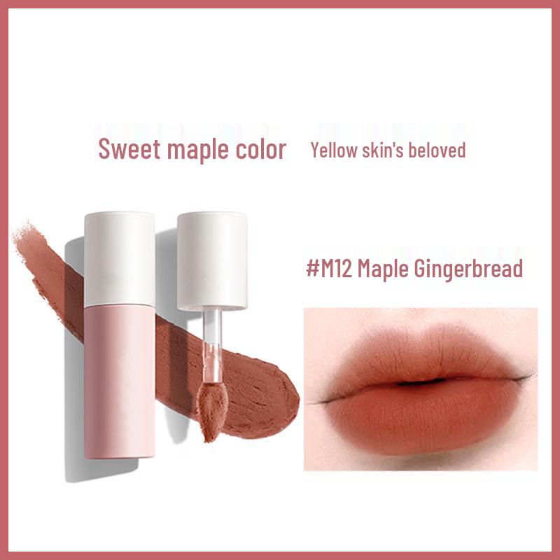 AK Lip Mud: Matte Non-Fading Lip Gloss & Lipstick - Smooth, Non-Stick, Invisible Lip Lines, Perfect for Students & Dates