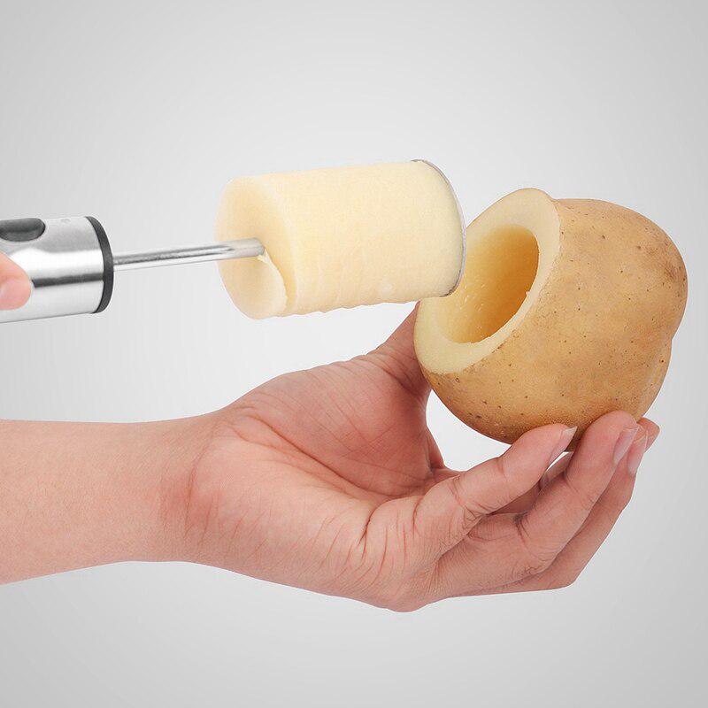 Juego de removedor de núcleo de fruta Core de frutas y verduras Juego de  excavación abridor de agujeros núcleo Dispositivo de eliminación de taladro  vegetal Herramienta de cocina comprar a buen precio —