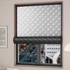 Winter Insulated Window Curtain 39x71inch Soundproof Thermal Blackout Oxford Cloth Cover Insulated Roll-Up Window Blanket