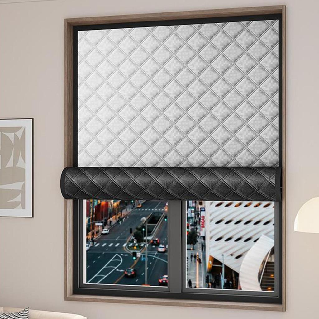 Winter Insulated Window Curtain 39x71inch Soundproof Thermal Blackout Oxford Cloth Cover Insulated Roll-Up Window Blanket