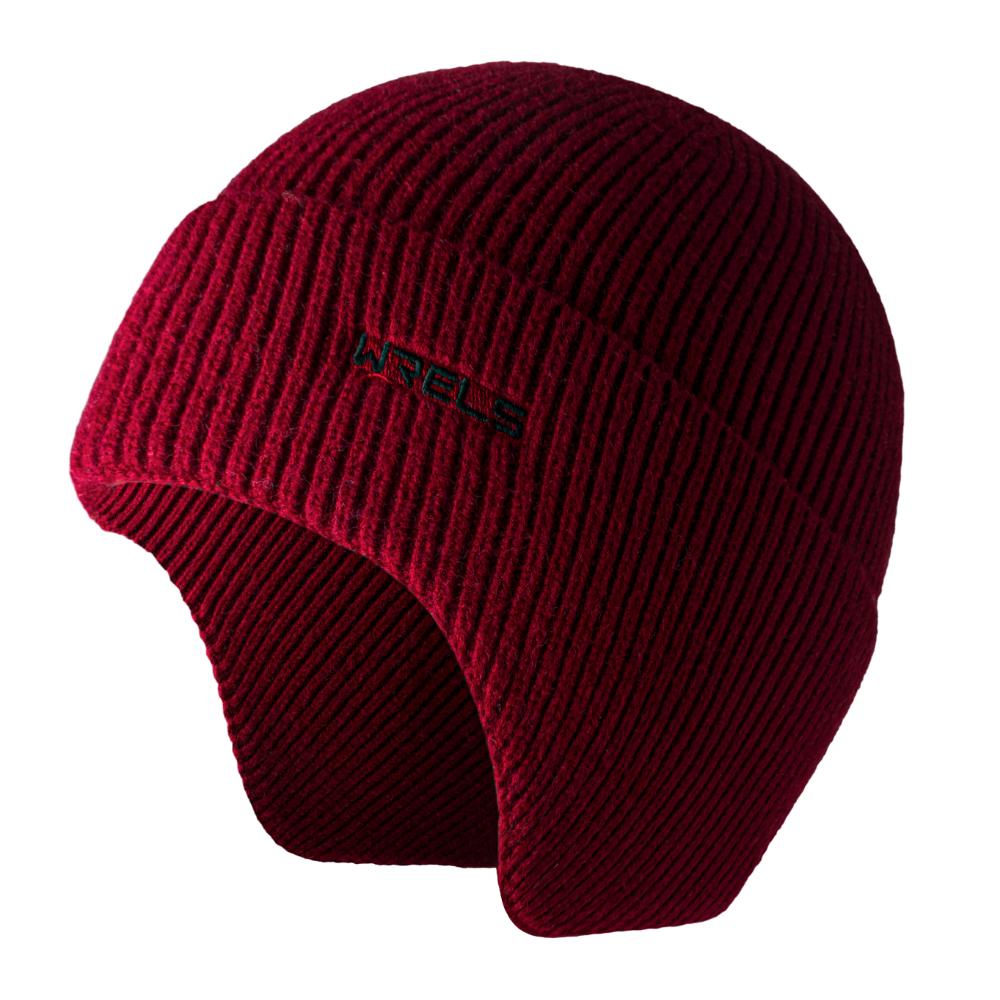WRELS Winter Beanie Thermal Windproof Cycling Ear Protection Skiing Hiking Cold-proof Knitted Cycling Unisex Earflap Cap