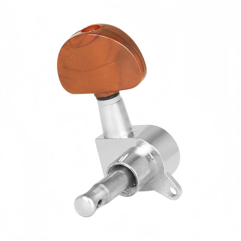 Fully Enclosed Guitar Tuning Pegs with Precisions Gear System for Electric and Acoustic Guitars Dustproof Design