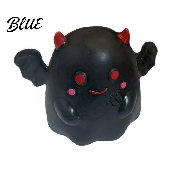 Demon Ghost Squeeze Toy Halloween Toy Angel Stress Relief Tactile Sensory Toys Slow Rebound Ball Fidget Party Favors Office Desk