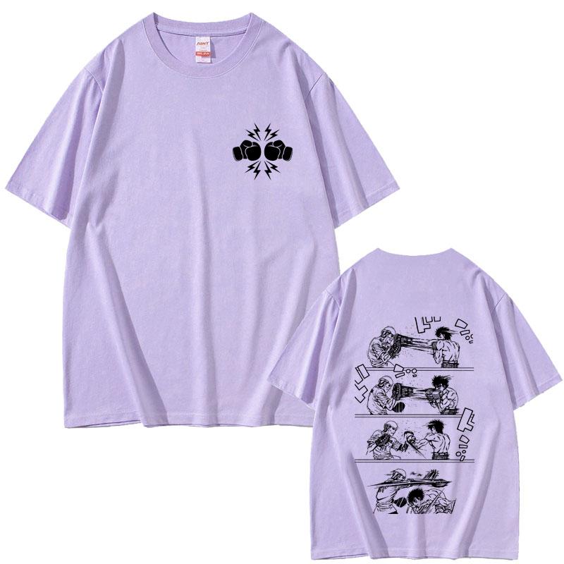 Anime Hajime No Ippo Makunouchi Tshirt Takamura KGB Tshirt Kamogawa Boxing Gym T Shirts Unisex Women Unisexga Oversized Streetwear