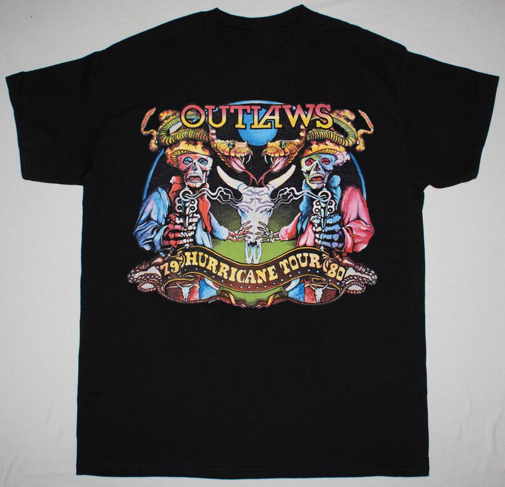 1979 1980 The Outlaws concert tour Short Sleeve Black All Size Shirt Unisex T-Shirt