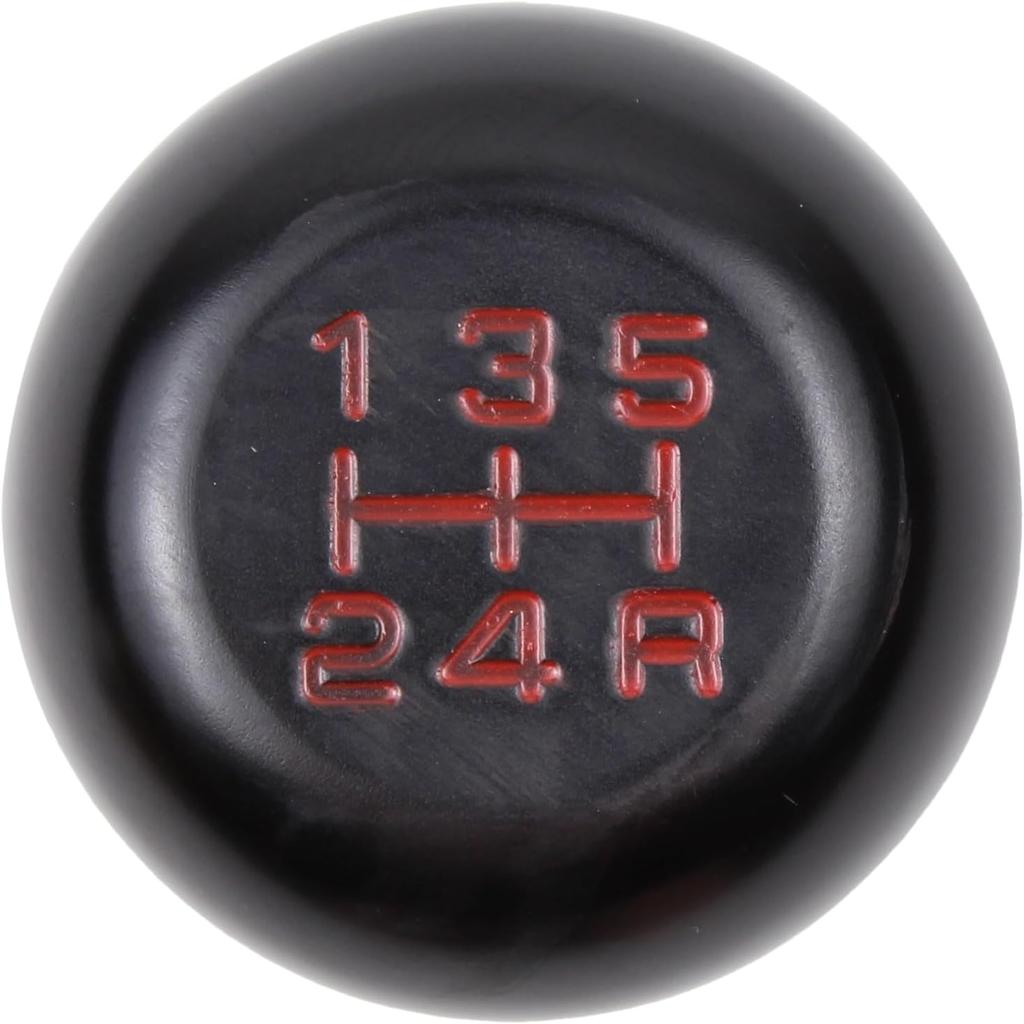 ApplianPar Black Universal Transmission 5 Speed Manual Shift Knob M10x1.5 Screw Adapter Nuts JDM for Acura for Honda