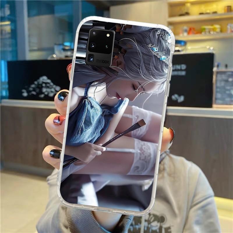 Ghost Knife Handyhülle Für Samsung Galaxy S10 S21 S22 Plus Ultra A91 A51 A21S A12 Transparentes Handycover