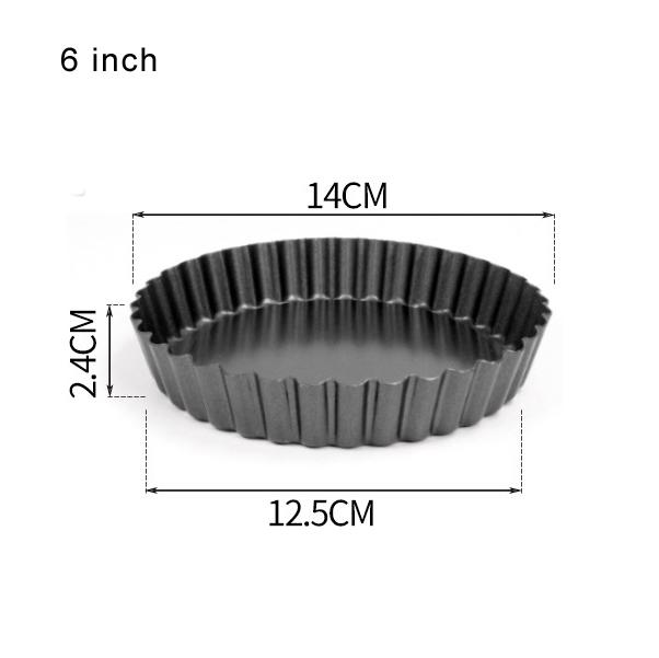 Fluted Pie Tart Pan Mold Baking Removable Bottom Nonstick Quiche Tool Rectangle Bakeware Template Dishes Cake Pans GYH