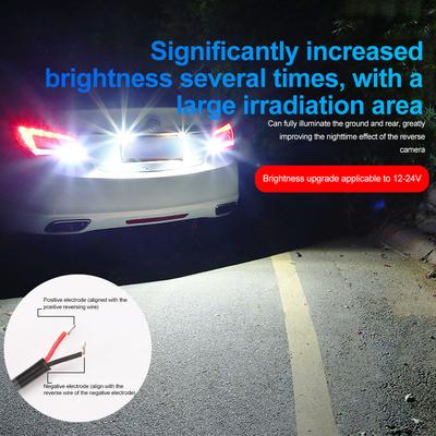 12V-24V Car Reverse Light Parking Tail LED Bulb High Brightness Light Motorcycle Reversing Flashing Warning Lamp Accessories