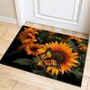 Multicolor Rose Flower Rug Living Room Carpet Home Hallway Balcony Anti-Slip Door Mat Kitchen Bathroom Rug Bedroom Floor Mat