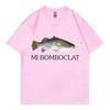 Lustiges Bomboclat Fisch Meme T-Shirt High Street Mode Trend Y2k Kurzarm T-Shirts Damen Harajuku Vintage Stil T-Shirts