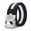 Doppelschleife Schnalle Marke Canvas Gürtel Outdoor - Unisex Canvas Gürtel Jeans Männlich Luxus Lässig Riemen Gürtel für Männer und Frauen