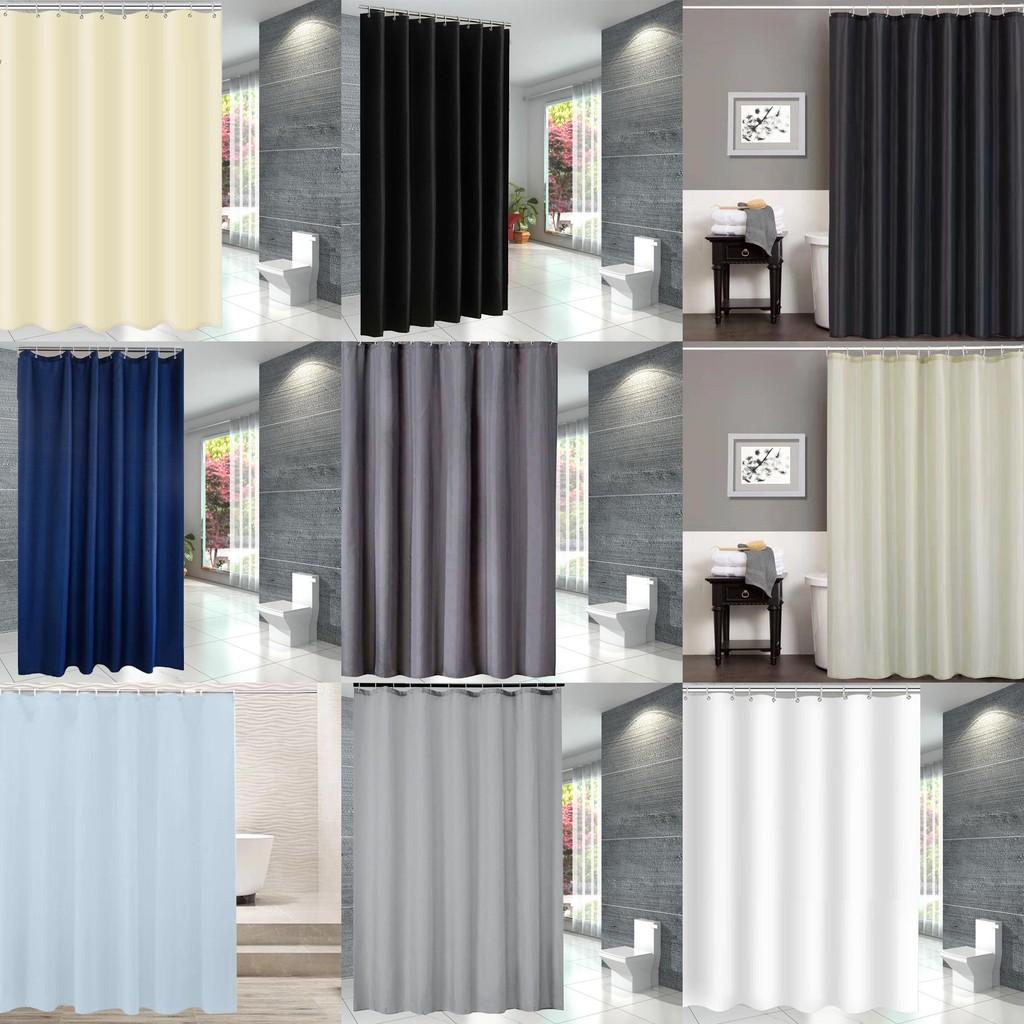 Polyester Waterproof Shower Curtain Set Modern Minimalist Bathroom Divider For Home Use