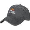 Lake Tahoe Mountain Sunset Washed Baseball Cap Vintage Distressed Cotton Dad Hat for Unisex