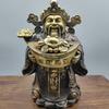 Antique Copper God Of Wealth Buddha Statue Decoration Gift Home Worship Shop Housewarming Craft Ornament