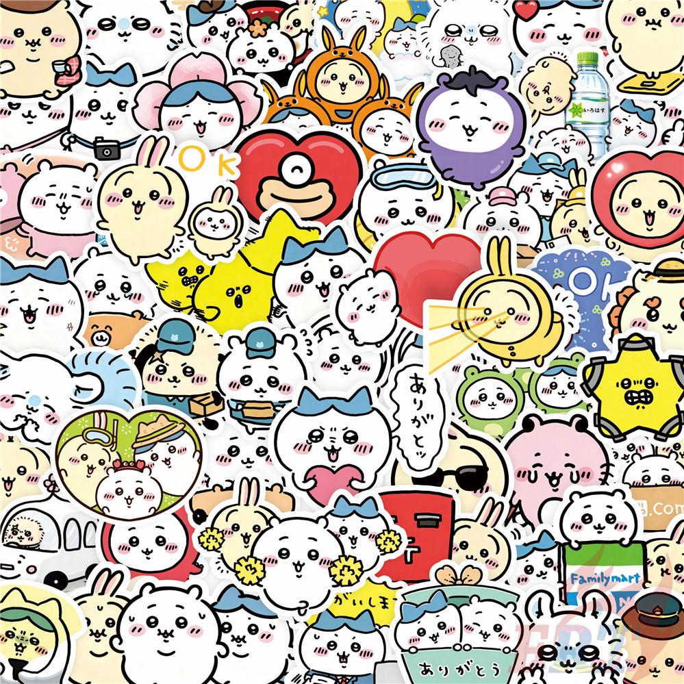 100Pcs/Set Chiikawa Series 02 Stickers DIY Scrapbooks Album Decor Decals Stickers