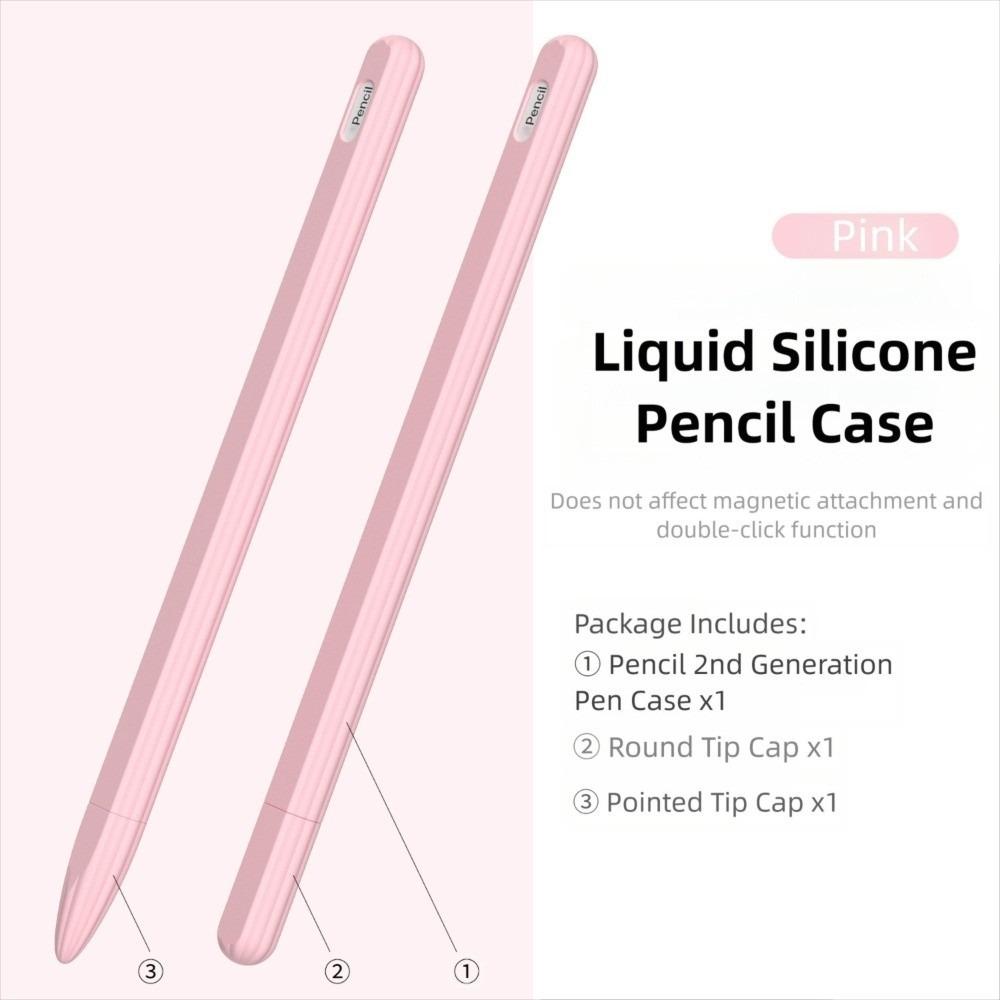 Custodia in Silicone per Matita Tablet Antiurto Antiscivolo Custodia per Stylus Ergonomica Colorata Copri Penna Touch Screen per Apple Pencil Pro/2