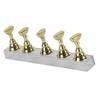 False Nail Display Stand Holder Set Nail Art Practice Holder Gold Magnetic Nail Showing Shelf