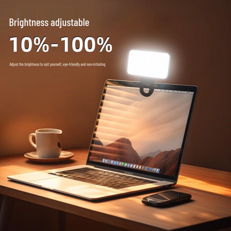 PY-11 Mini Clip Fill Light: Three-Color Portable Light for Laptops, Phones, and Video Conferences