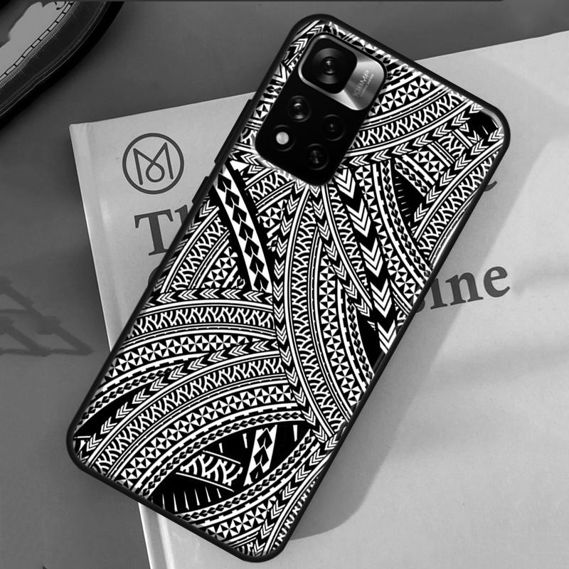 Maori Tribal Samoan Polynesian Case For Xiaomi Redmi 14C 13C 10C 12C Redmi Note 13 14 Pro 12 11 9 10 9S 10S 11S 12S Cover