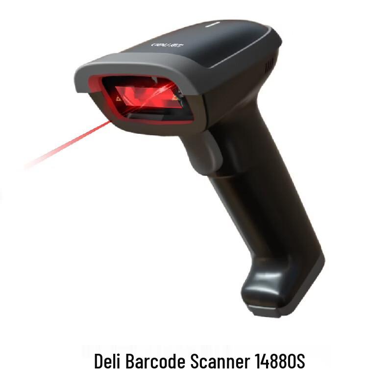 Deli Wired 1D Laser Barcode Scanner