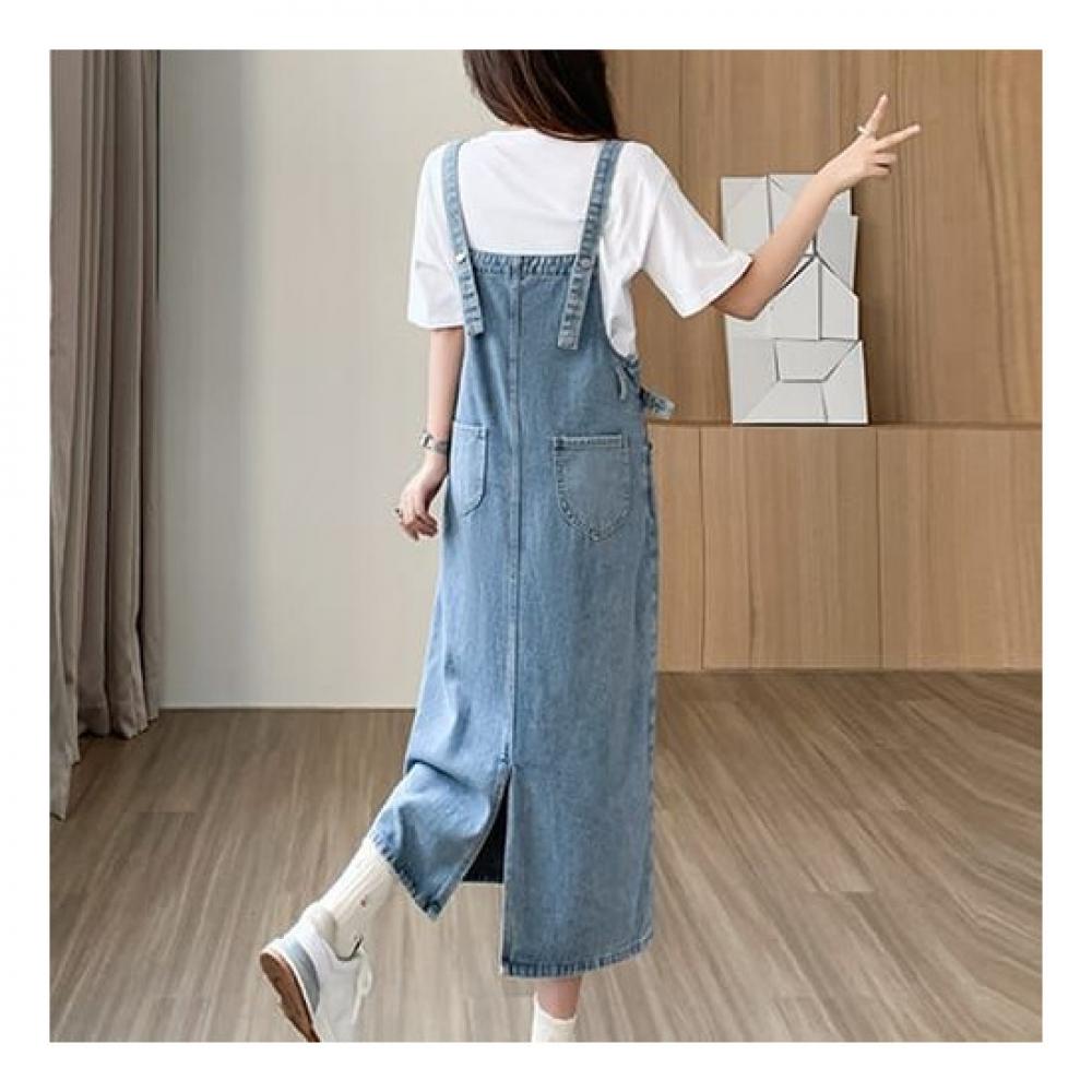 Navava Casual Denim Overall Dress No778