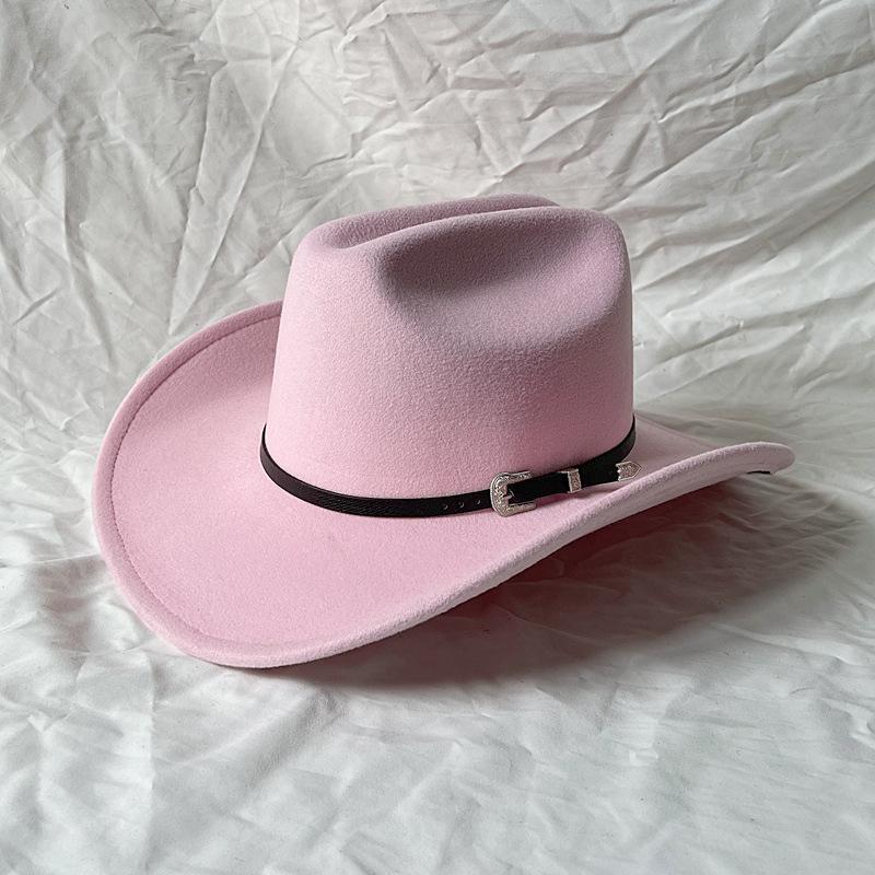 New Cowboy Top Hat Fashion European  American Punk Style Big Brim Fedoras Retro Outdoors Men Women Cool Panama Jazz Riding Hat