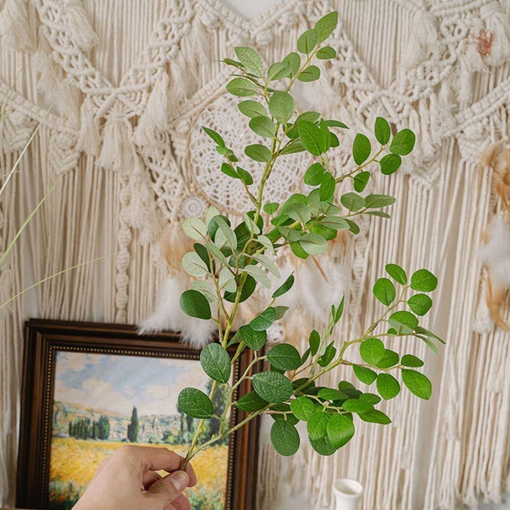 

70cm Simulation Green Plant Luxury Fake Flower Artificial Loropetalum Branch Outdoor Garden Decor зелений