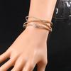 Bridal Luxury Rhinestone Zircon Cross Opening Bracelet Women'S Bracelet Temperament Bracelet Bracelet Hand